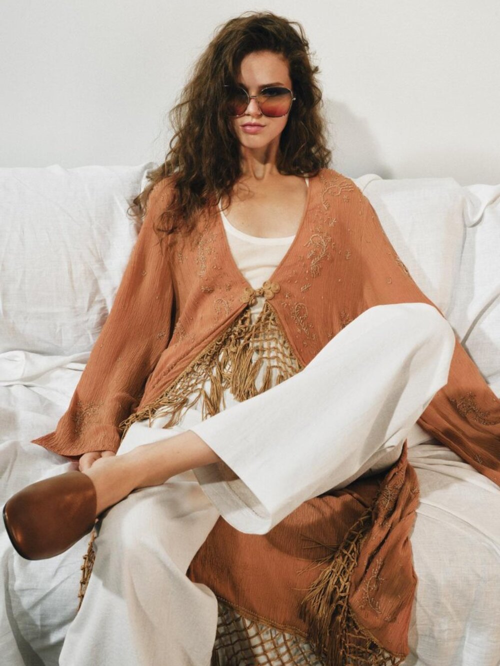 ZARA ZW COLLECTION EMBROIDERED KAFTAN 7521/248/701